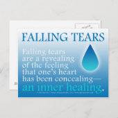 涙の流れ ポストカード (正面/裏面)