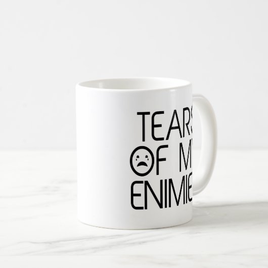 『涙の涙の敵のおもしろいミーム』 コーヒーマグカップ (正面右)