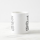 『涙の涙の敵のおもしろいミーム』 コーヒーマグカップ (中央)