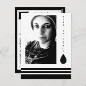 涙の滴り落ちる平和な休息 ポストカード (正面/裏面)