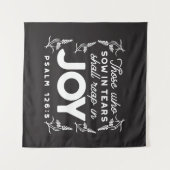 涙の種は喜びの収穫に Quotes タペストリー (正面(横))