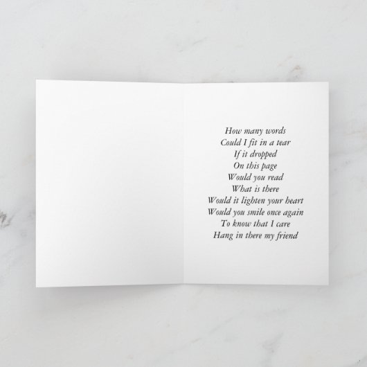 涙の言葉 カード (内部)