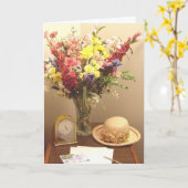 涙の言葉 カード (黄色い花)