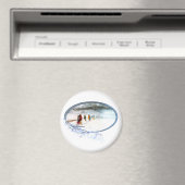 涙の跡に潜むフクロウの影 マグネット (インサイチュ (食洗機))