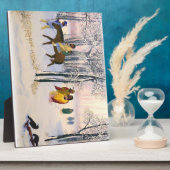 涙の跡ファインアート8x10イーゼル付き フォトプラーク (側面)