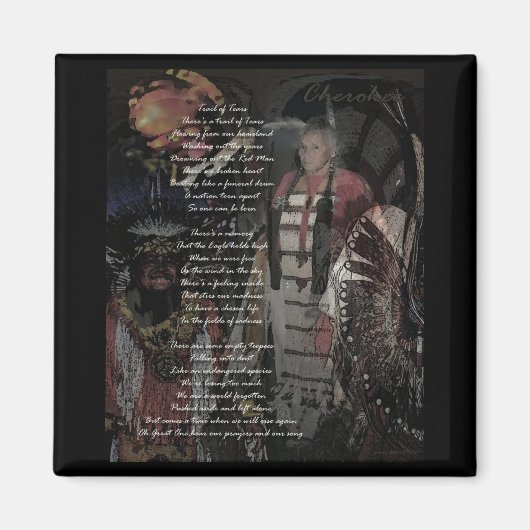 涙の跡 マグネット (正面)