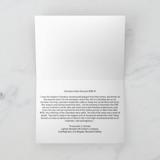 涙の追憶の旅 カード (内部)