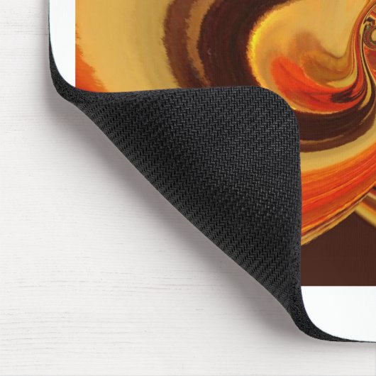 涙の雫の中心がある抽象的なうずまきのアートプリント マウスパッド (コーナー)