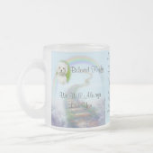 涙もしがペット記念階段を築ける フロストグラスマグカップ (左)