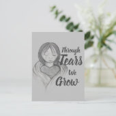 涙をこぼしてポストカードを成長 ポストカード (スタンド正面)