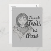 涙をこぼしてポストカードを成長 ポストカード (正面/裏面)