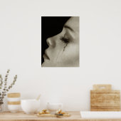 涙を流している人 ポスター (キッチン)