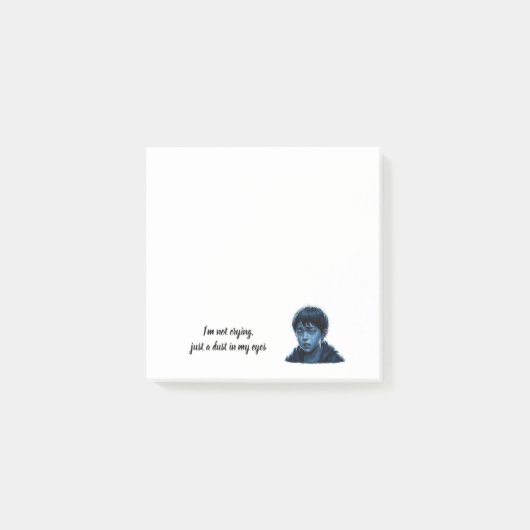 涙を流す少年 ポストイット (正面)