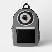 涙を流す プリントバックパック (正面)