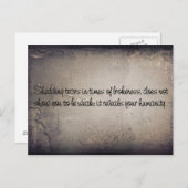 涙を流す ポストカード (正面/裏面)