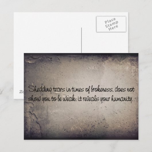 涙を流す ポストカード (正面/裏面)