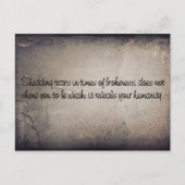 涙を流す ポストカード (正面)