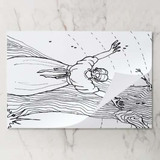 涙を落とすパッド – 涙を落とす ペーパーパッド (折り畳み)