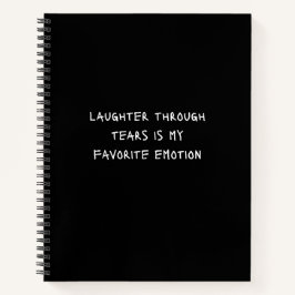 "涙を通して笑い"スパイラルジャーナル – Rainbow ノートブック