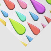 涙カラフル滴、雨滴パターン 薄葉紙 (詳細)