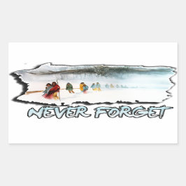 涙忘れの跡なし 長方形シール