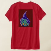 涙滴の中の稲妻のような愛 Tシャツ (レイダウン裏面)
