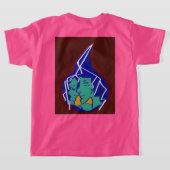 涙滴の中の稲妻のような愛 Tシャツ (レイダウン裏面)