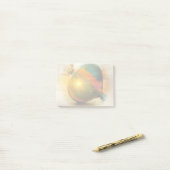 涙滴形のクリスマスオーナメント ポストイット (デスク上)