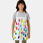 涙滴水色カラフル お洒落 エプロン (インサイチュ)
