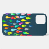 涙滴水色カラフル お洒落 Case-Mate iPhoneケース (裏面 (横))