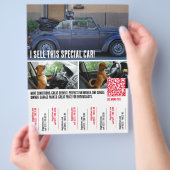 涙痕の車両販売チラシ チラシ (手)