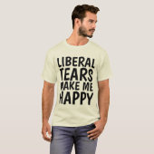 涙自由主義のが出るとTシャおもしろいツ Tシャツ (正面フル)