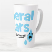 涙自由主義のが甘い カフェラテマグ (右アングル)