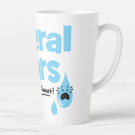 涙自由主義のが甘い カフェラテマグ (右)