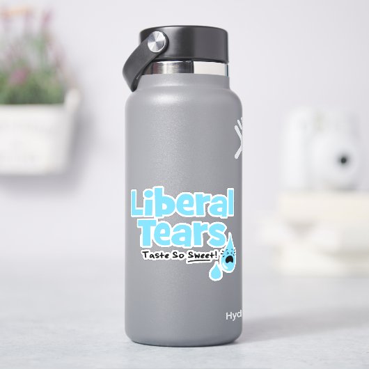 涙自由主義のが甘い シール (HydroFlask)