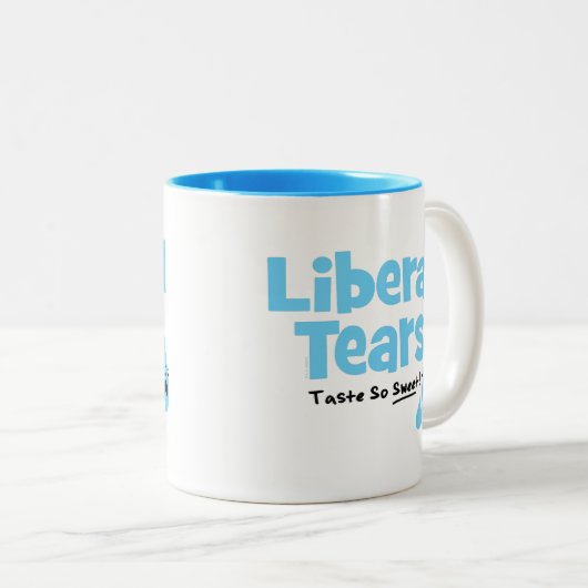 涙自由主義のが甘い ツートーンマグカップ (正面右)