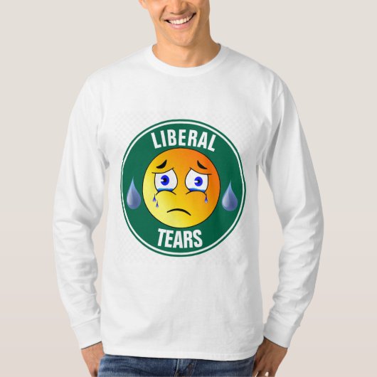 涙自由主義ののおもしろいTシャツ Tシャツ (正面)