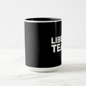 涙自由主義ののコーヒおもしろいーマグ マグカップ (中央)