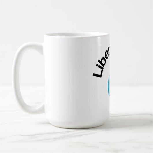 涙自由主義のの塊 コーヒーマグカップ (左)