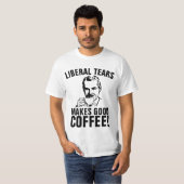 涙自由主義のはコーヒーが美味しい!男子Tシャツ Tシャツ (正面フル)