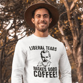 涙自由主義のはコーヒーが美味しい!男子Tシャツ Tシャツ