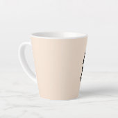 涙自由主義のラテコーヒーマグ カフェラテマグ (左アングル)
