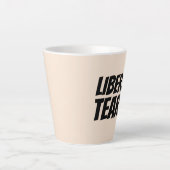 涙自由主義のラテコーヒーマグ カフェラテマグ (正面)
