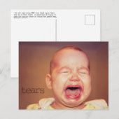 「涙」ヨハネの黙示録21:4の聖書ポストカード ポストカード (正面/裏面)