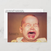 "涙" ヨハネの黙示録 21:4 からの聖書ポストカード ポストカード (正面/裏面)