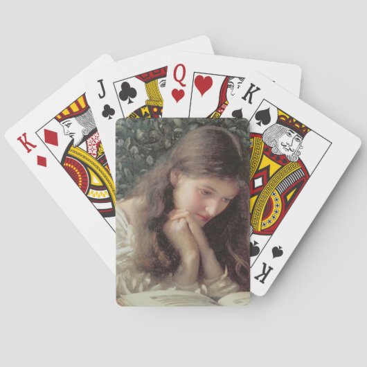 涙（涙の中の美しい女性） トランプ (裏面)