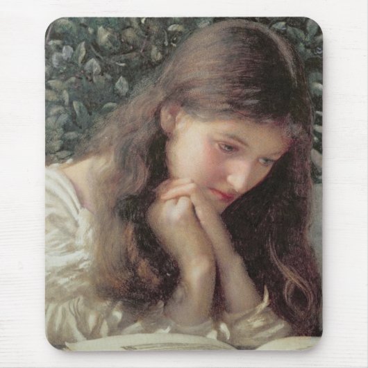 涙（涙の中の美しい女性） マウスパッド (正面)