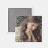 涙（涙の中の美しい女性） マグネット (正面/裏面)