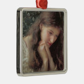 涙（涙の中の美しい女性） メタルオーナメント (右)