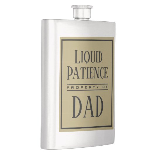 液体おもしろい忍耐引用文カスタムモノグラモダンム フラスク (右)